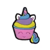 Nueva Decoración de Hebilla para Cordones de Unicornio Linda Flor de Zapato de PVC Hebilla de Zapato Flor de Zapato de Poni Arcoíris Hebilla de Zapato Desmontable DIY