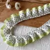 Acessórios de Renda Plissada com Bolinhas Pretas e Rosas de Camada Dupla Material DIY Feito à Mão Tábua de Pintura Fita Acessórios de Cabelo Material para Caderno Decorativo