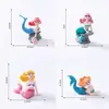 Paisagem em miniatura, recife criativo, figura de sereia, decoração de aquário, resina na cor creme, acessórios DIY, pequenos ornamentos de PVC