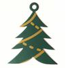 Nueva mini tarjeta navideña con etiqueta navideña de tinta especial dorada, tarjeta de decoración para árbol de Navidad, tarjeta con mensaje de regalo de Navidad