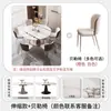 Mesa de Jantar em Pedra Sinterizada de Luxo Leve Italiana para Casa, Minimalista Moderna, Amigável para Apartamentos Pequenos, Quadrada e Redonda Conversível, Extensível, Mesa de Jantar Modelo Novo
