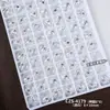 Accesorios de Arte para Uñas de Alta Calidad K9 Hielo Transparente Fondo Abierto Apilables con Pedrería Súper Brillantes Rectangulares Ovalados Acabado Perla Decoraciones de Uñas Apilables con Pedrería