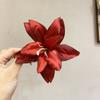 Atmosfera Fresca Sentimento Desejo Puro Presilha de Cabelo Lírio Flor de Simulação Franja Lateral Novo Estilo Chinês Antigo Acessórios de Cabelo Hanfu