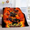 Manta de Flanela Figura Sala de Estar Sofá Leve Macia Amigos Filme de Terror Halloween Quarto Pelúcia Presente