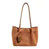 Bolso Tote de Gamuza Cruzada Gran Capacidad Estampado de Leopardo Retro Bolso de Hombro Moda Bolso de Mano para Viajes al Trabajo Venta al por Mayor de Fábrica para Mujer