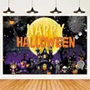 Nuevo Halloween transfronterizo suministros de decoración ambiente de fiesta escena accesorios para fotos bandera fondo banner de Halloween
