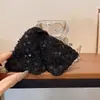 Pinza para el Cabello Triangular de Lentejuelas Acrílicas, Pasador Elegante y con Estilo, Pinza de Tiburón para Moño, Accesorio para el Cabello de Nicho de Lujo Ligero