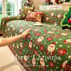 Funda de sofá de Navidad, adecuada para todas las estaciones, con textura de lino sintético, estilo retro americano, para decoraciones festivas y fundas de sofá