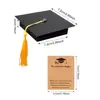 Caja de Empaque para Temporada de Graduación Transfronteriza Caja de Regalo para Pulsera Caja de Regalo para Collar Caja de Dulces Sombrero de Graduación Caja de Papel para Fiesta de Graduación 50 Piezas