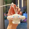 Lindo llavero Sanrio que escupe burbujas, caricatura Kuromi, Gato Kt, muñeco, llavero, colgante para bolsa, pequeño regalo