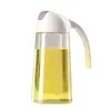 Olla de Aceite de Doble Propósito con Atomizador de 470ml, Gran Capacidad, Botella de Vidrio Atomizada, Tapa Integrada Verde para Abrir y Cerrar