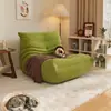 Sofá Preguiçoso Caterpillar para Sala de Estar, Adequado para Dormir e Reclinar, Sofá Individual para Varanda Quarto, Cadeira de Lazer Original Togo Celebridade da Internet