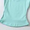 Atacado de Roupas Femininas Transfronteiriças Verão 2026 Novo Estilo Estilo Puro Desejo Versátil Manga Curta Ombro Direito Camiseta Slim Fit Gola U Cropped