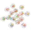 Nuevas Bolas de Burbuja Rellenas de Cuentas de Arroz Bolas Redondas Plástico Cuentas con Agujero Pasante Bolígrafo de Cuentas DIY Pulsera Accesorios de Joyería Cuentas Sueltas