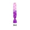 100g Fibra química africana trenza grande degradado de color trenza sucia trenza jumbo para extensiones de cabello trenza de cabello