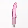 Acessórios para máquinas de sexo, vibrador realista de três furos para homens e mulheres, bolinhas anal de cristal, brinquedos divertidos especiais de SM para flerte para mulheres