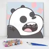 20*20 Pintura al Óleo Digital de Dibujos Animados de Anime Pintura Decorativa DIY para Colorear Hecha a Mano para Niños Stock Listo Pintura al Óleo Digital al por Mayor