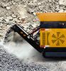 Trituradora de rocas tipo oruga trituradora de rocas fabricación de arena trituradora ladrillo de hormigón equipo móvil para hacer arena exportado a Norteamérica