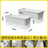 Maceta Rectangular de Autorriego para Uso Doméstico para Cultivar Cebollas, Maceta Pequeña para Cebollas de Balcón con Tierra, Maceta para Verduras con Pintura Colorida