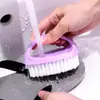 Escova de Sapatos, Escova de Limpeza Colorida em Forma de Ovo, Escova Multifuncional para Lavanderia Doméstica, Escova Cor de Doce, Escova para Limpeza de Roupas e Sapatos