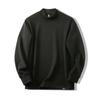 ¡Lleva la pelota! Camiseta básica de terciopelo de doble cara de cuello medio alto para hombre, otoño e invierno, amigable con la piel, cálida, casual, de manga larga