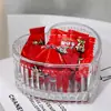 Tazón con Forma de Corazón y Rayas, Tazón Girly para Postre y Helado, Tazón de Vidrio de Alto Valor Estilo Ins, Tazón Pequeño para el Hogar, Tazón con Forma de Corazón