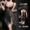 Lencería de seducción nocturna, camisón sexy de encaje tentación, vestido de dormir calado con diseño de pétalos 9879