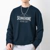 Camiseta de Algodón Puro Estilo Americano Pesado para Hombre, 260g, Manga Larga, Nuevo Modelo 2026, Camiseta Base para Capa Interior, Camiseta de Algodón Completo Oversize