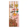 Bolsa de Acordeón Cóncava Lateral de Dibujos Animados Bolsa de Empaque para Snacks de Galleta Grado Alimenticio Snack Horneado Dulce Plástico Mate Bolsa con Sellado a Máquina