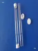 Tubo transparente de PVC, tubo de plástico com tampa, tubo de embalagem transparente, tubo à prova de poeira, tubo de 3/8 de polegada, diâmetro externo 16mm, diâmetro interno 15mm