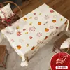 Mantel de Año Nuevo Mantel Festivo Rojo Mantel de Gama Alta Cubierta Impermeable de Mesa de Café Lujo Ligero