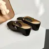 Medias Pantuflas Cerradas Transpirables Tejidas Huecas para Mujer, Nuevo Estilo Verano 2026 Zapatos Birkenstock para Uso Casual al Aire Libre, Sandalias Perezosas