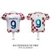 Novos Balões da Copa do Mundo 2026 Decorações em Formato de Bola de Futebol Balões de Camisa Suprimentos para Festa da Eurocopa