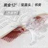 Clip para libro, portanotas adhesivas transparente, soporte para libro, ayuda de lectura para estudiantes, evita que las páginas del libro se vuelen, clip para documentos, papelería para estudiantes
