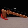 Suministro de fábrica espada de madera de durazno espada pequeña de siete estrellas espada color madera cuchillo hacha de madera de durazno auspiciosa tallador de madera de espada de madera de durazno