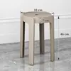 Directamente del fabricante, taburetes de plástico engrosados para uso doméstico, taburetes de comedor apilables, cómodos para sentarse a largo plazo, taburetes de molino de viento