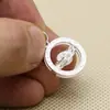 Atacado de fábrica joias de prata de lei S925 Runa lucky pingente redondo giratório marca Pingente pequeno feminino pingente de prata tailandesa branco