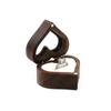 Caja de Madera Maciza para Pendientes de Mujer, Anillos, Joyero de Almacenamiento y Regalo, Nogal Negro Exclusivo Transfronterizo para Regalos de Enamorados Logo