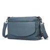 Bolso de mujer Marant de piel genuina, moderno y versátil, bolso de hombro con múltiples compartimentos, textura de piel de vaca de capa superior, bolso cruzado, bolso pequeño cuadrado para mujer