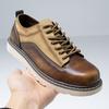 Zapatos de Trabajo Estilo Retro Americano, Talla 46 Extra Anchos, Zapatos de Hombre Talla 47, Zapatos de Hombre Talla Grande 48, Zapatos de Cuero Casuales para Senderismo al Aire Libre para Hombres