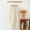 Calças de pijama femininas de verão com fio de algodão crepe estampado, calças confortáveis e soltas para casa, calças de ar condicionado, calças casuais, bolso externo