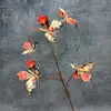Decoración de ventana de mariposa impresa en 3D, decoración del hogar, accesorios de fotografía, flores artificiales populares, adornos de flores artificiales transfronterizos al por mayor
