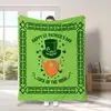 Nuevo St de Venta Caliente Transfronterizo Amazon Temu. Manta del Día de San Patricio Manta Navideña Manta de Regalo Festivo