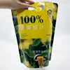 Saco de Folha de Alumínio Personalizado para Suco 1.5L Fundo Duplo Saco Stand-Up Embalagem para Bebida de Suco Válvula Dupla Design Grátis