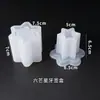 Poppy DIY Molde de Resina de Cristal Portapalillos Flor de Cerezo Caja de Almacenamiento con Forma de Corazón Portapalillos Molde de Silicona Europa