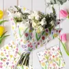 Wx058 Tulipán Acuarela Papel Sydney 17g Regalo Caramelo Papel de Envoltura a Prueba de Humedad Papel de Seda Decorativo para Flores