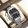 Reloj de hombre de barril de vino de marca suiza, reloj de cuarzo impermeable luminoso de lujo, explosiones de comercio exterior en vivo, una generación de cabello