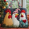 2026 Nueva Serie Transfronteriza de Pollo Estampado Digital Bolso Tote Acolchado de Hombro de Moda