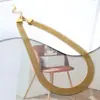 Joyería de Acero de Titanio de 10 mm Cadena de Malla Trenzada Clásica y Moderna de Acero Inoxidable para Niñas Accesorios Cadena de Suéter de Nicho Europea y Americana