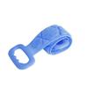 Fábrica em estoque toalha de banho de cabelo toalha de banho longa puxar para trás Strip back esfregar lama toalha de banho de silicone dupla face toalha de banho